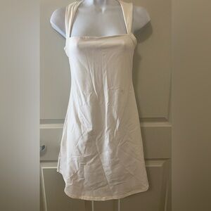 Qinsen White Mini Dress
